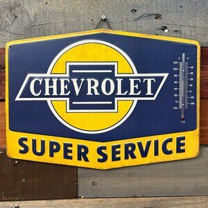 Chevrolet Super Service Embossed Thermometer